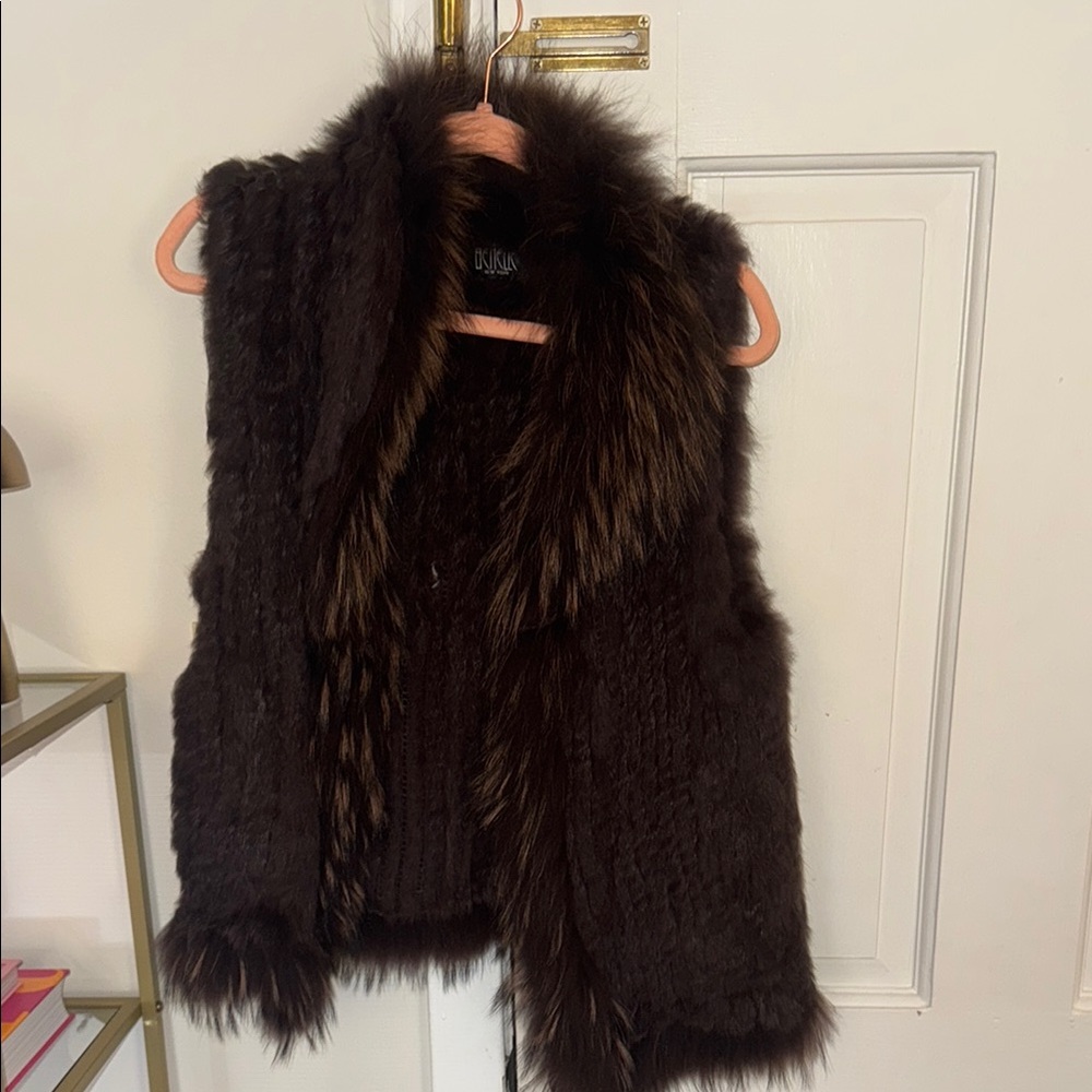 Brown Fur Vest